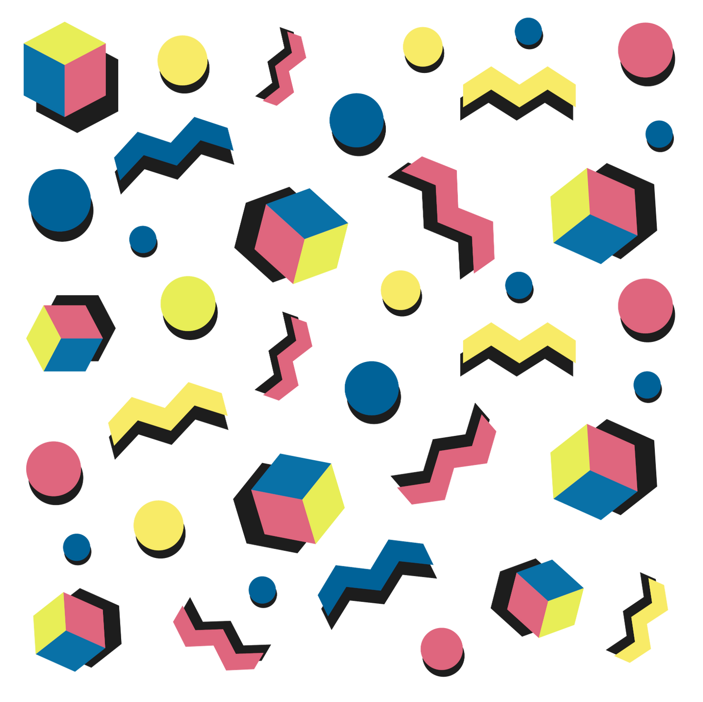 80's Geometric Pattern