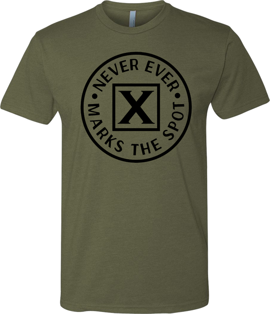 X Never Ever Marks the Spot short sleeve T-shirt