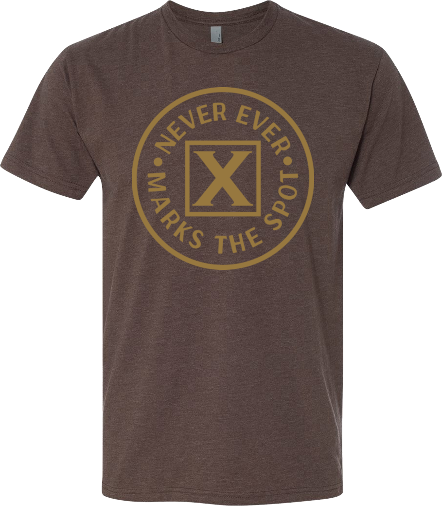 X Never Ever Marks the Spot short sleeve T-shirt